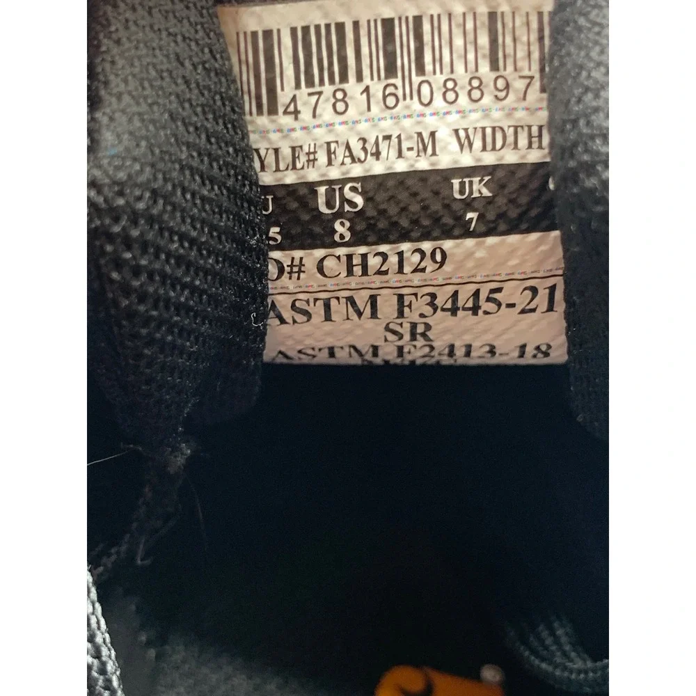 Carhartt Force Nano Composite Toe Work Shoes FA3471-M‎ Black Men's Sz 8